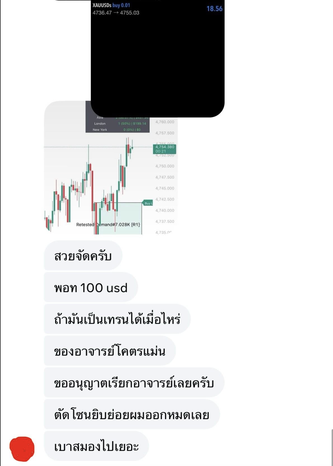 XAUUSD · TP1 Hit